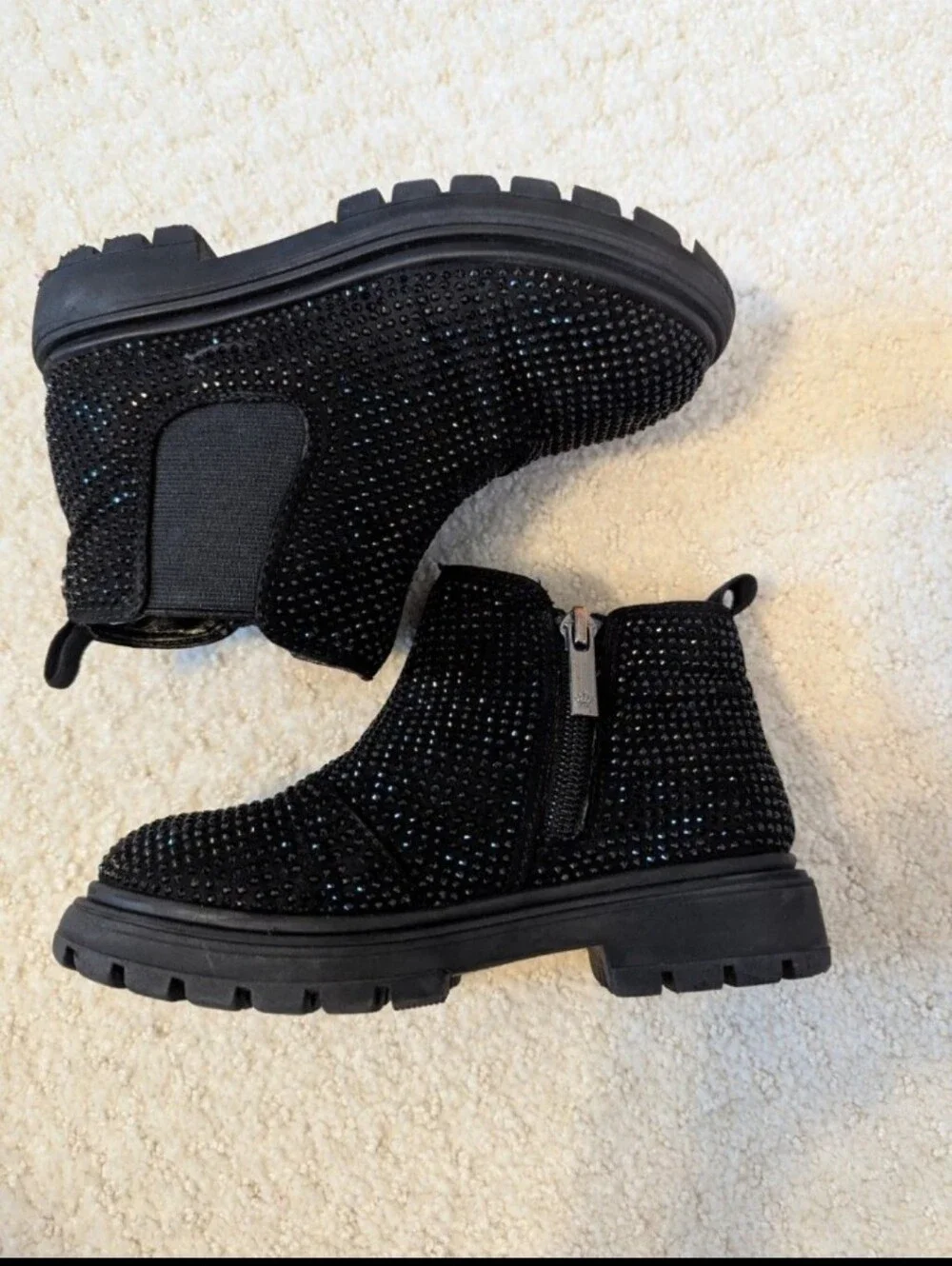 NINA kids Prisila 2 boots Size 11 girls Black